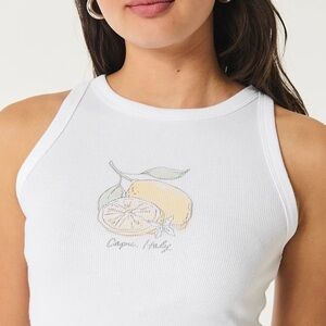 Hollister White Lemon Tank